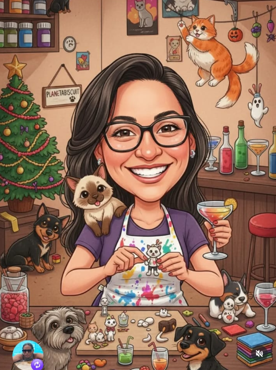 Ilustração de Marta Freitas, artesã do Planeta Biscuit