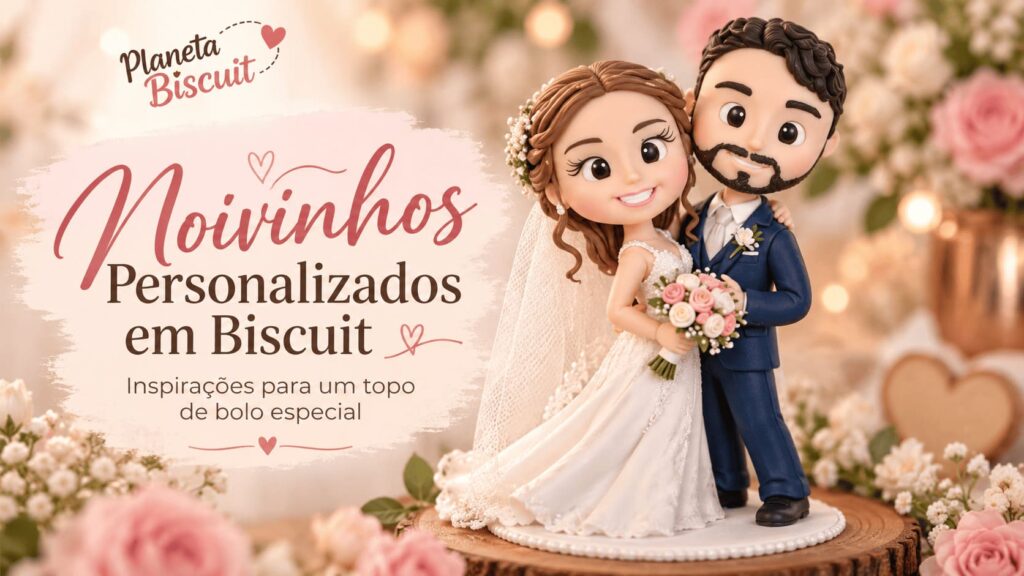 Peças personalizadas em biscuit para decoração de festa infantil